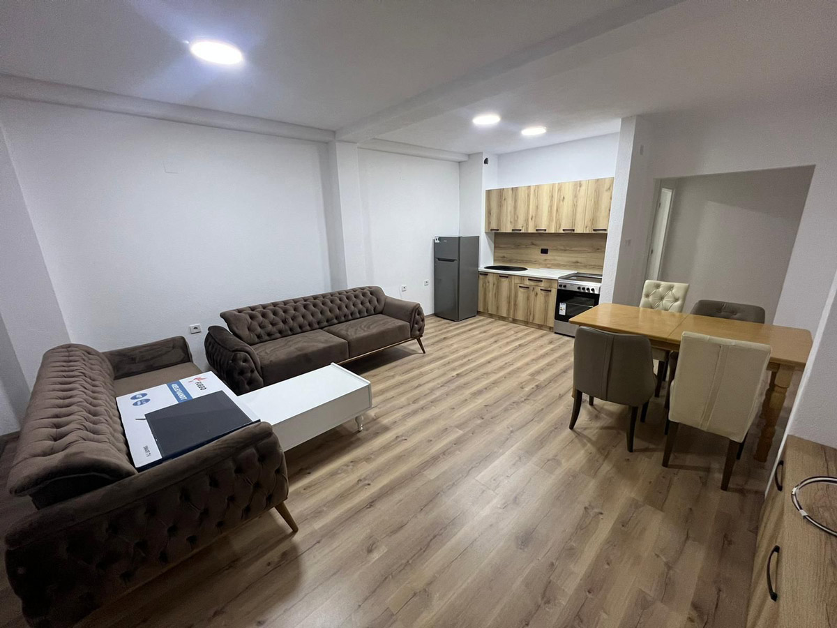 Living room, kitchen