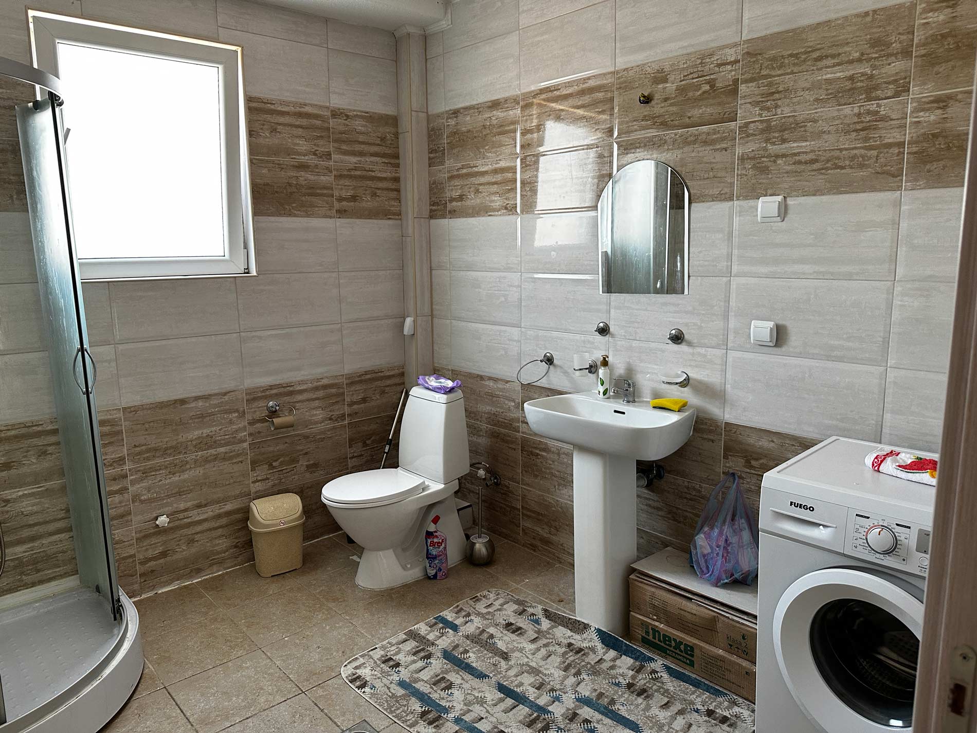 bathroom, washing, maschine, toilet