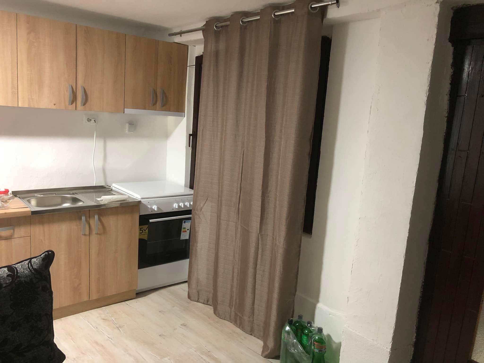 kitchen, stove, window,